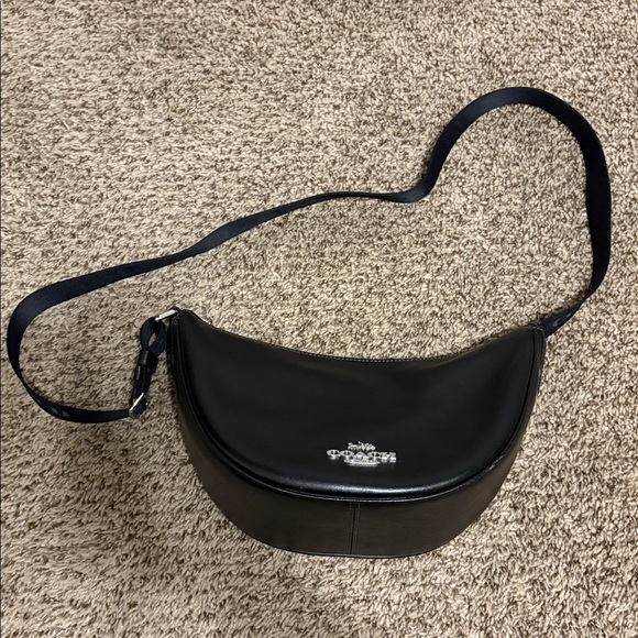 Coach 'Pace' Crossbody Bag-Black Leather - Picture 4 of 11